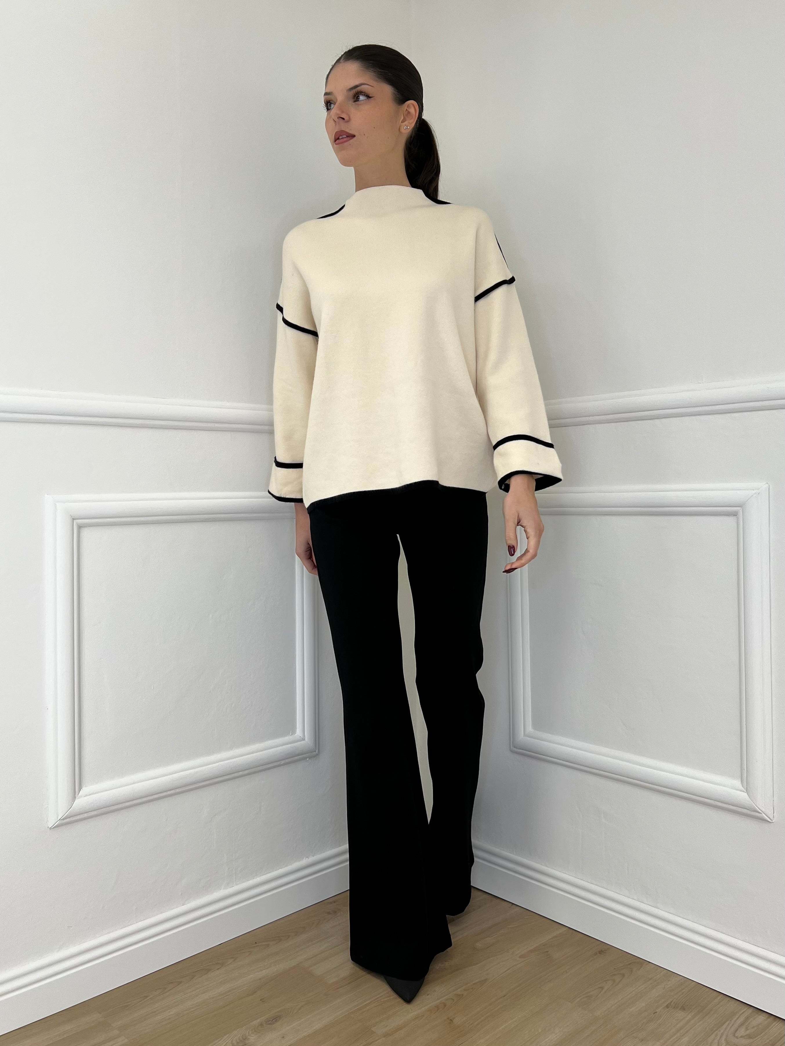 Pantalone Flare 1073 Nero