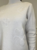 Maglia Flowers 5588 Ecru