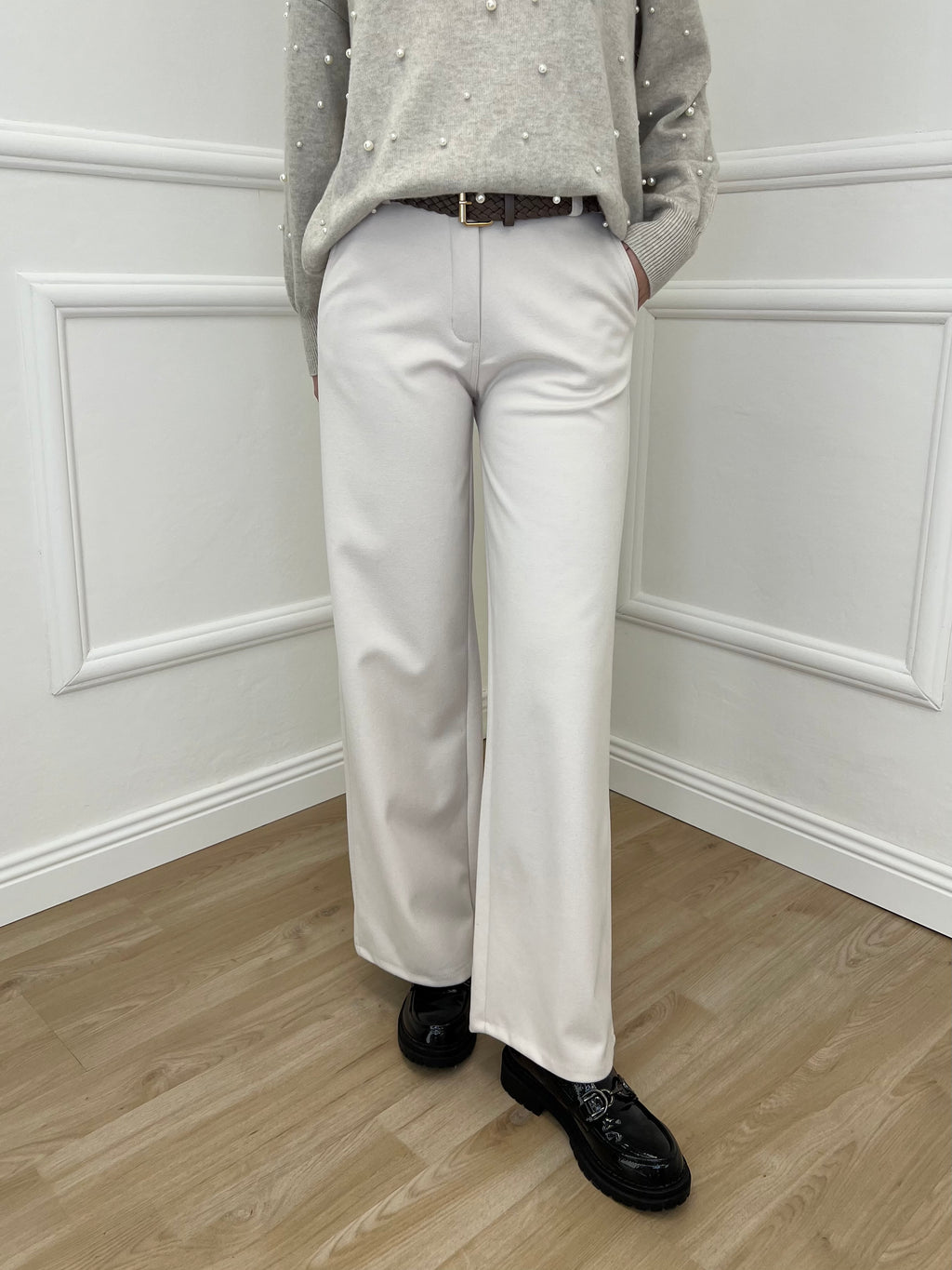 Pantalone Smerigliato 575 Panna