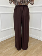 Pantalone Froissé Coulisse 81005 Marrone