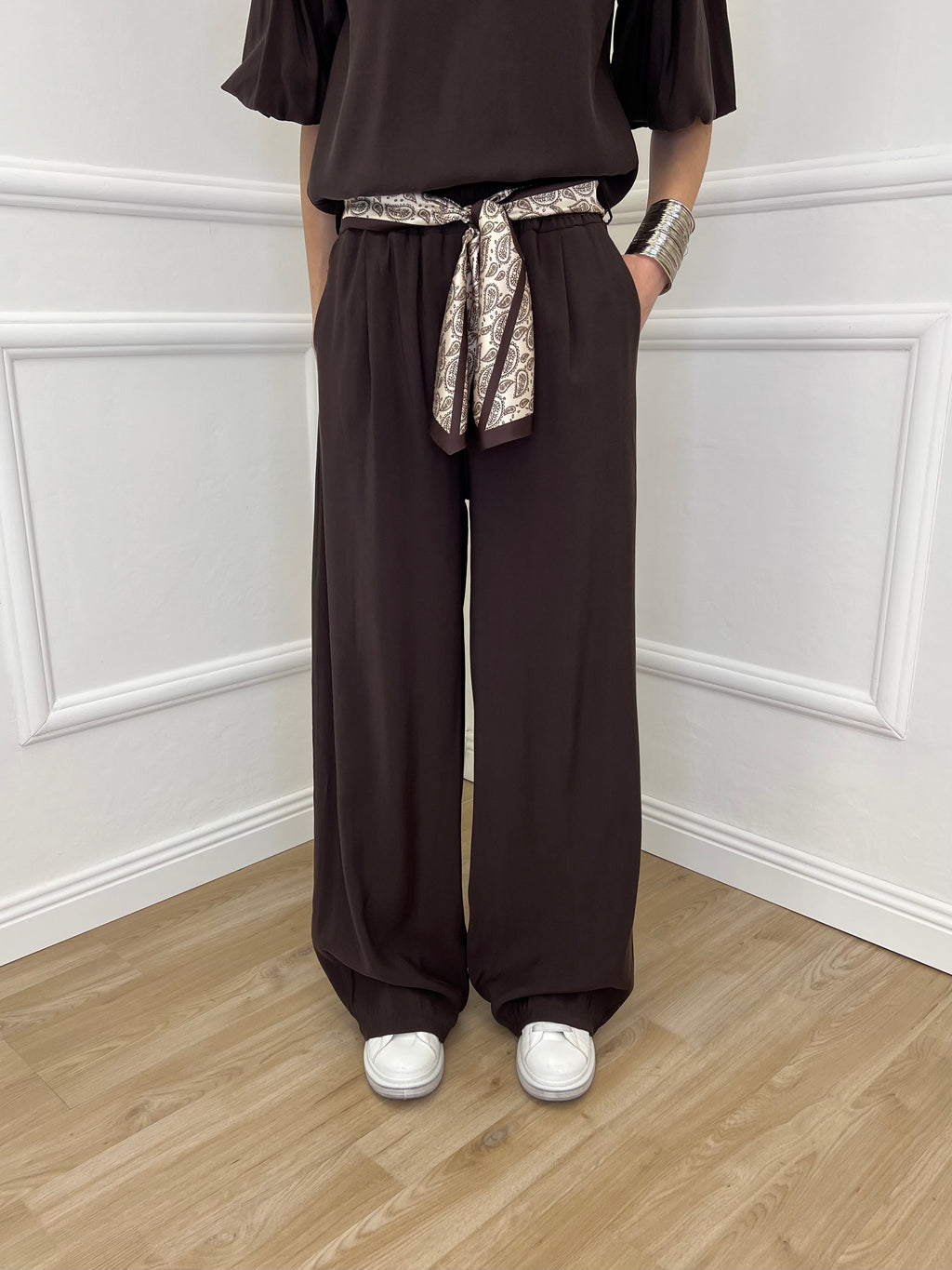 Pantalone Cupro Fusciacca 20527 Moro