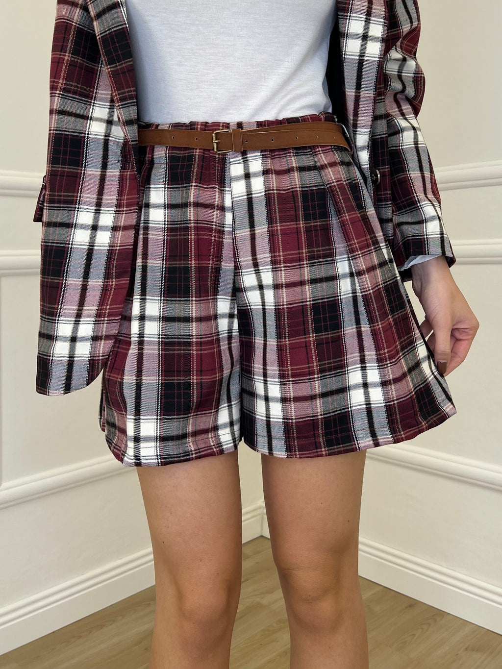 Completo Shorts A6964 Burgundy