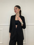 Blazer in Viscosa 27435 Nero