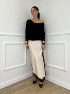 Gonna Asimmetrica Pizzo 2722 Panna