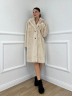 Cappotto Pelliccia 6619 Ecru