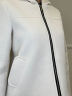 Giacca Neoprene Zip 26087 Panna