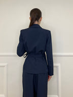 Tailleur con Fiocco 570851 Blu