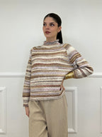 Maglia Vulcano Multicolor 25206 Ecru