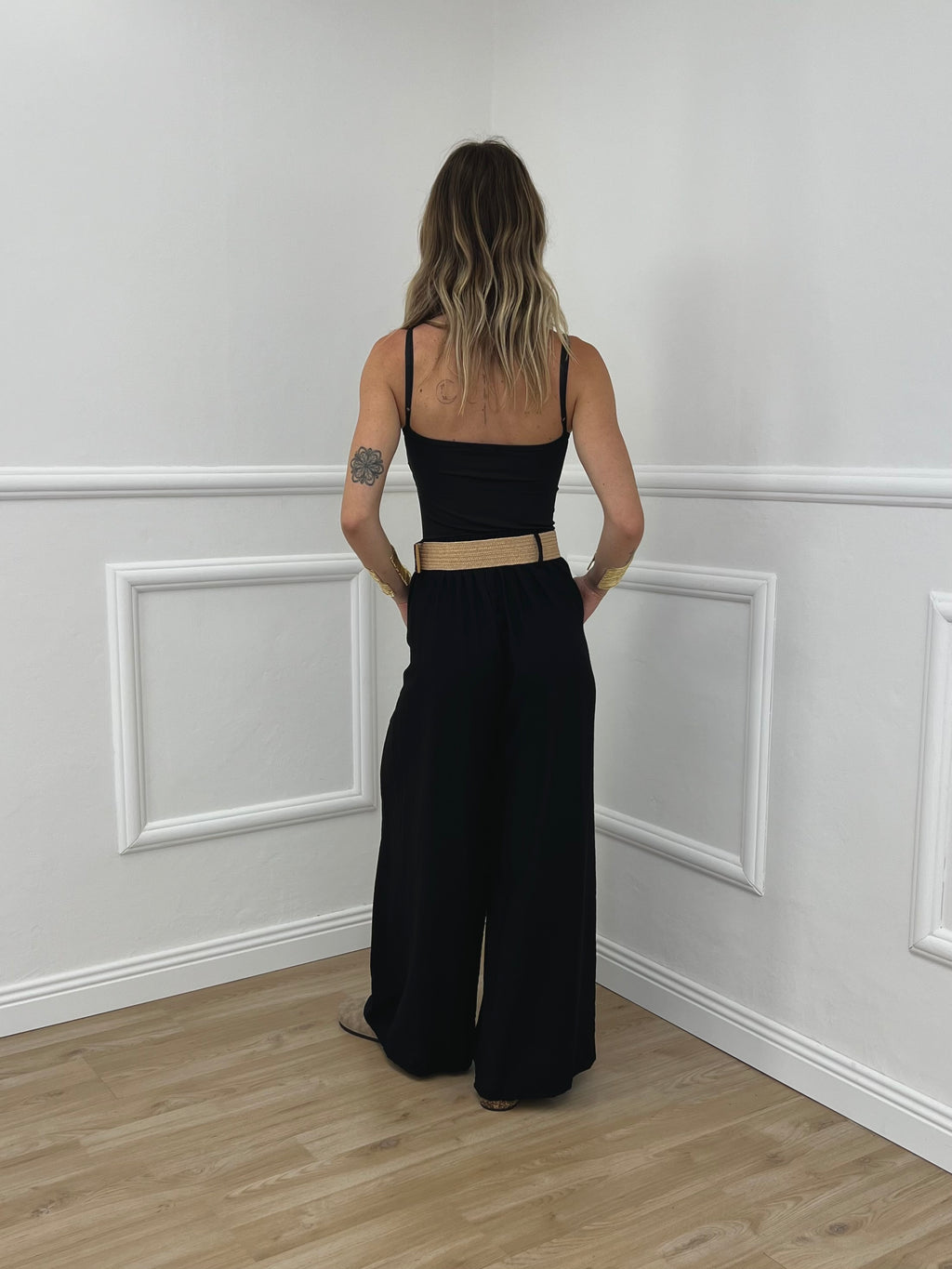 Pantalone Viscosa Strop 3934 Nero