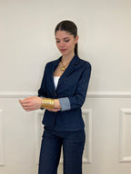 Blazer Chambray 2418 Blu