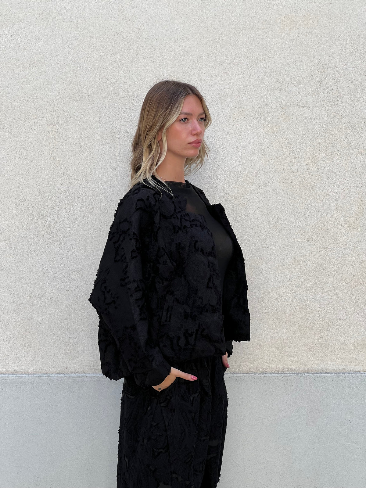 Giacca Aperta Devorè 168990 Nero