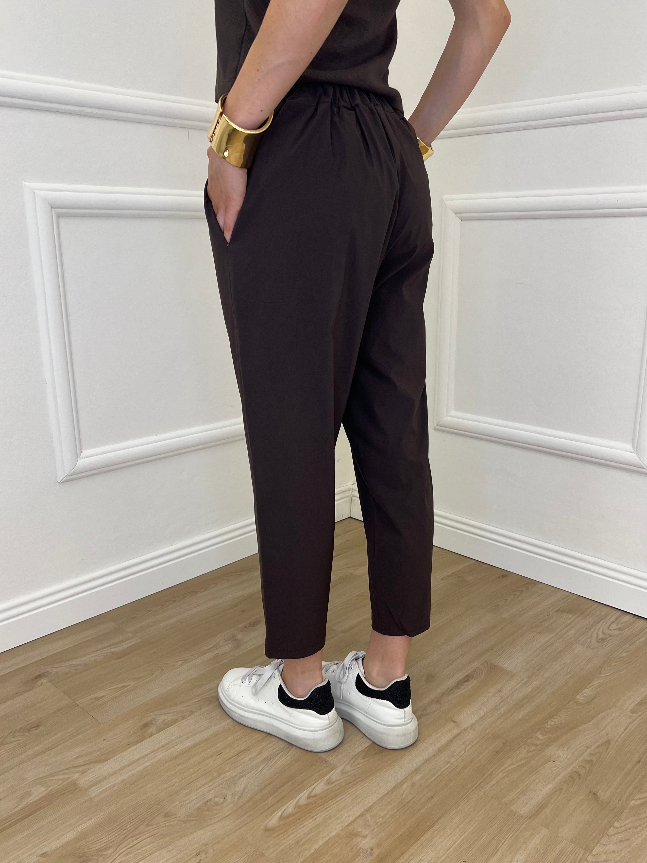 Pantalone Regular Bengalina 9230 Marrone