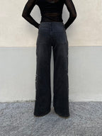 Jeans a Palazzo Stelle 9393 Antracite
