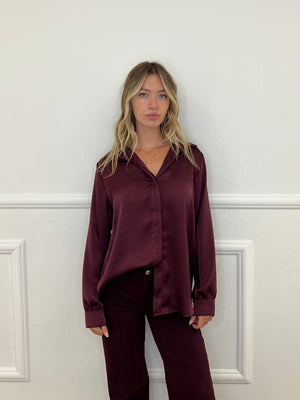 Camicia Doppio Satin 25924 Burgundy