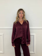 Camicia Doppio Satin 25924 Burgundy