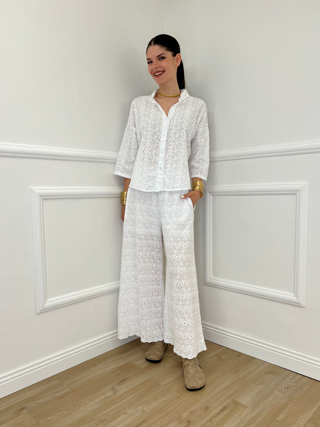 Camicia Coreana Sangallo 11392 Bianco