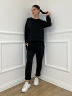 Pantalone Felpa 2252 Nero - Bazar Abbigliamento