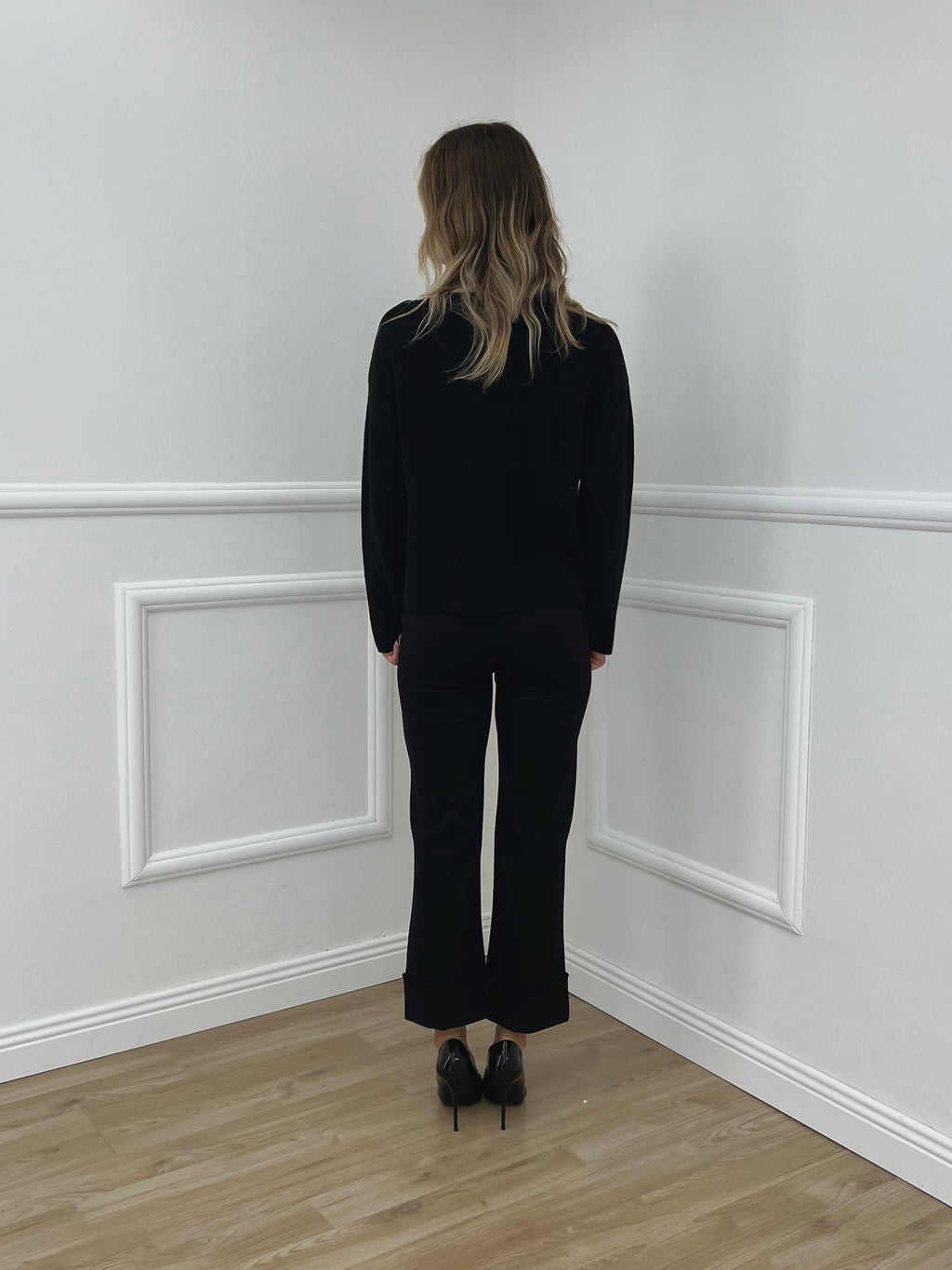 Pantalone No Waist Risvolto 51165 Nero
