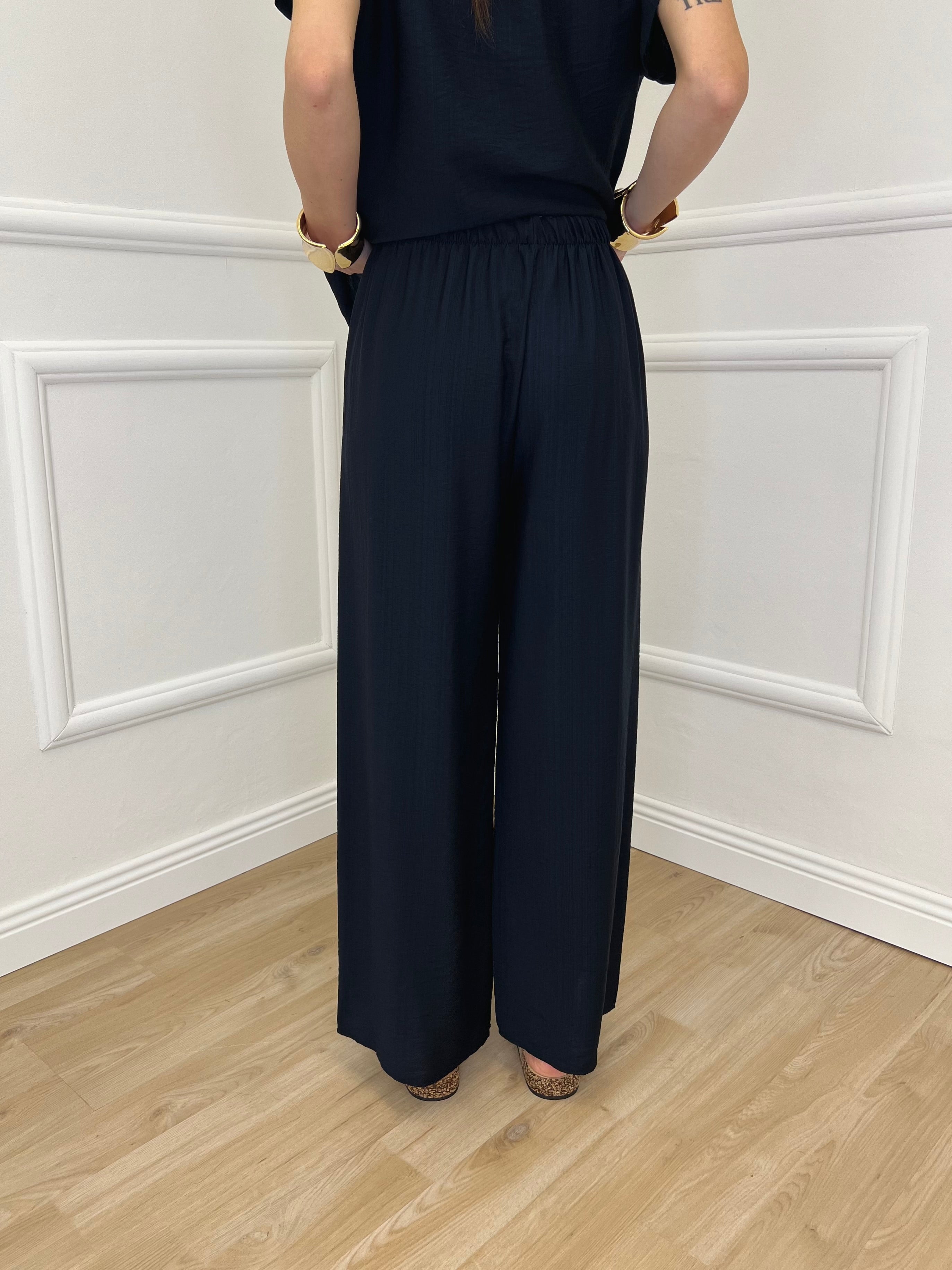Completo Froissé In Viscosa 8262 Blu