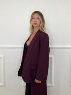Blazer Over Sciallato 25433 Burgundy