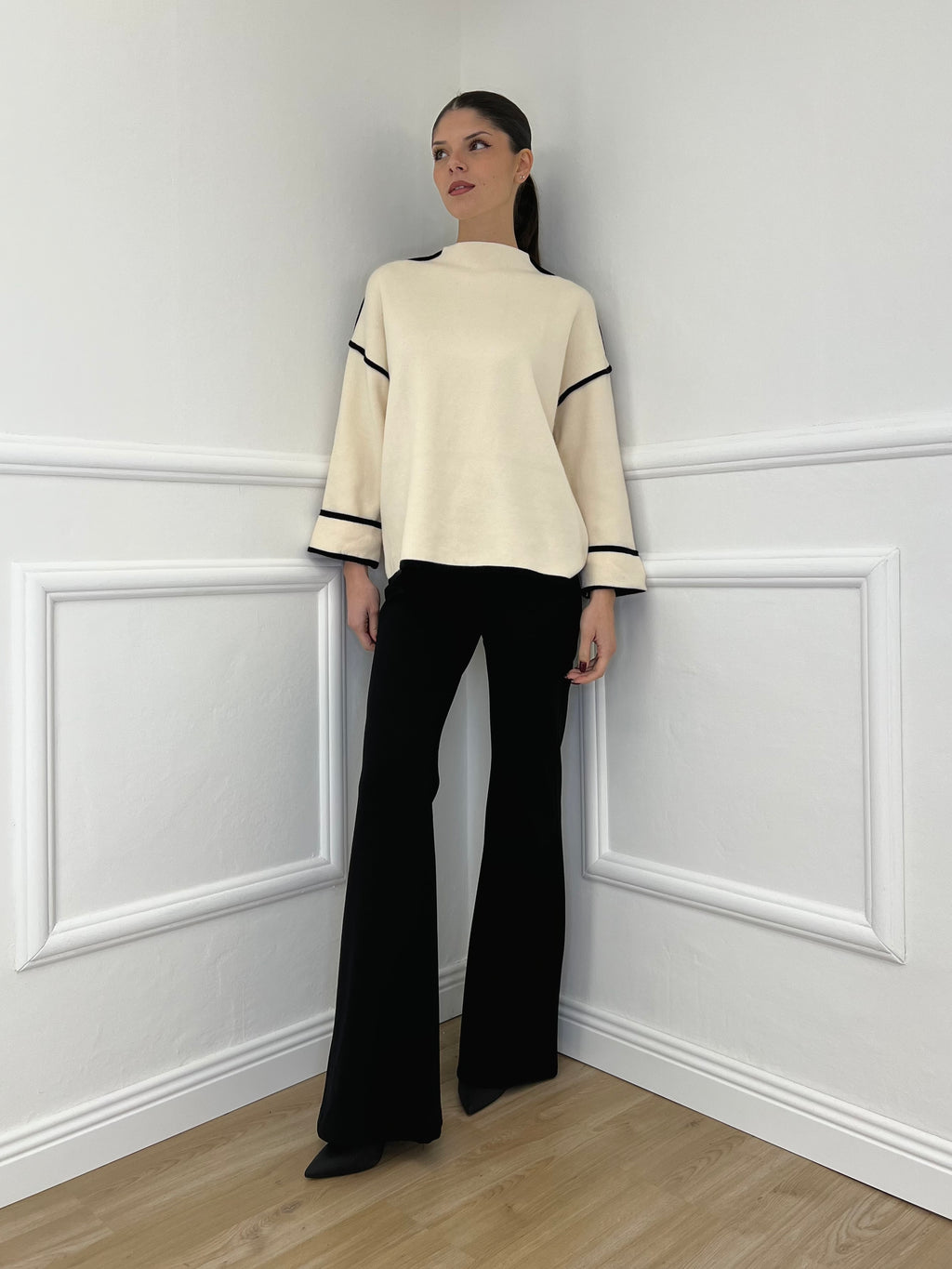 Pantalone Flare 1073 Nero