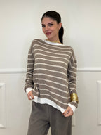 Maglia Cashmere Blend 10207 Ecru