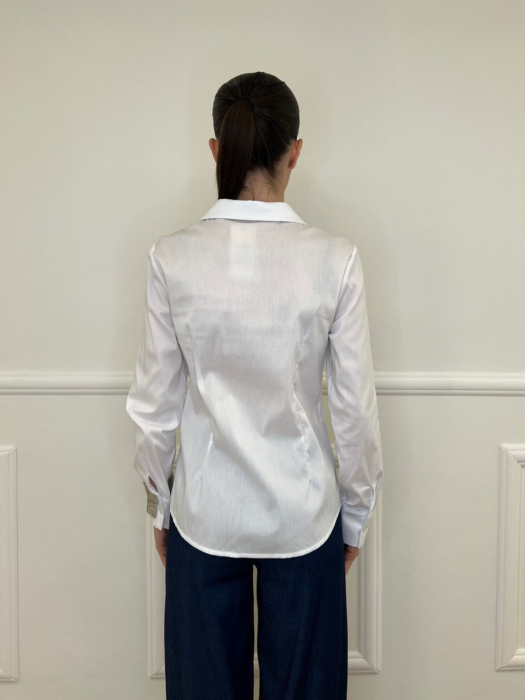 Camicia Slim Cotone 6036 Bianco