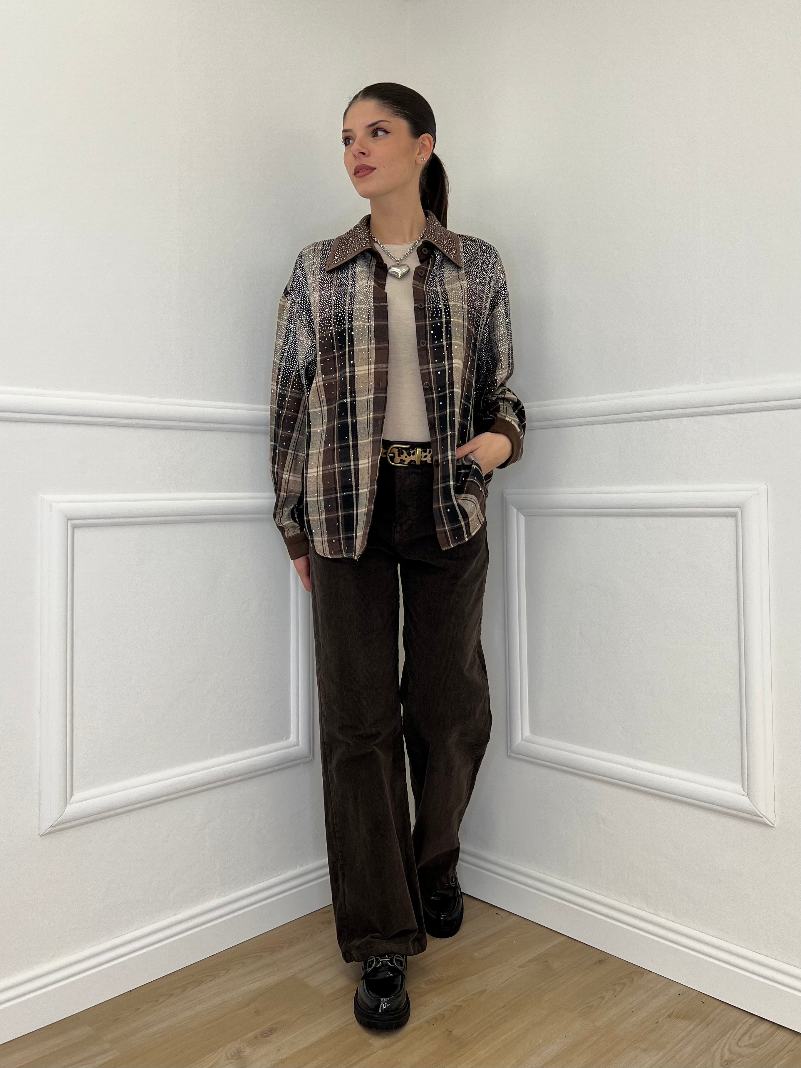 Pantalone Millerighe 824604 Moro