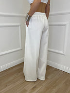 Pantalone a Palazzo Viscosa 25413 Panna