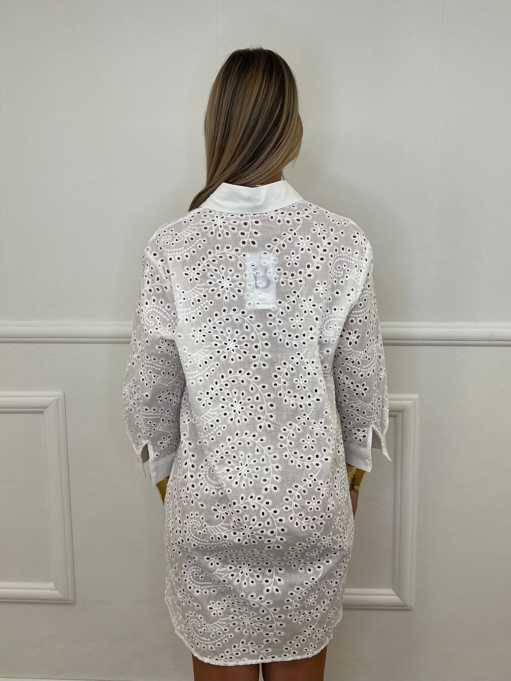 Maxi Camicia Sangallo 18004 Bianco