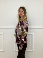 Camicia Jersey Fantasia 23001 Bordeaux