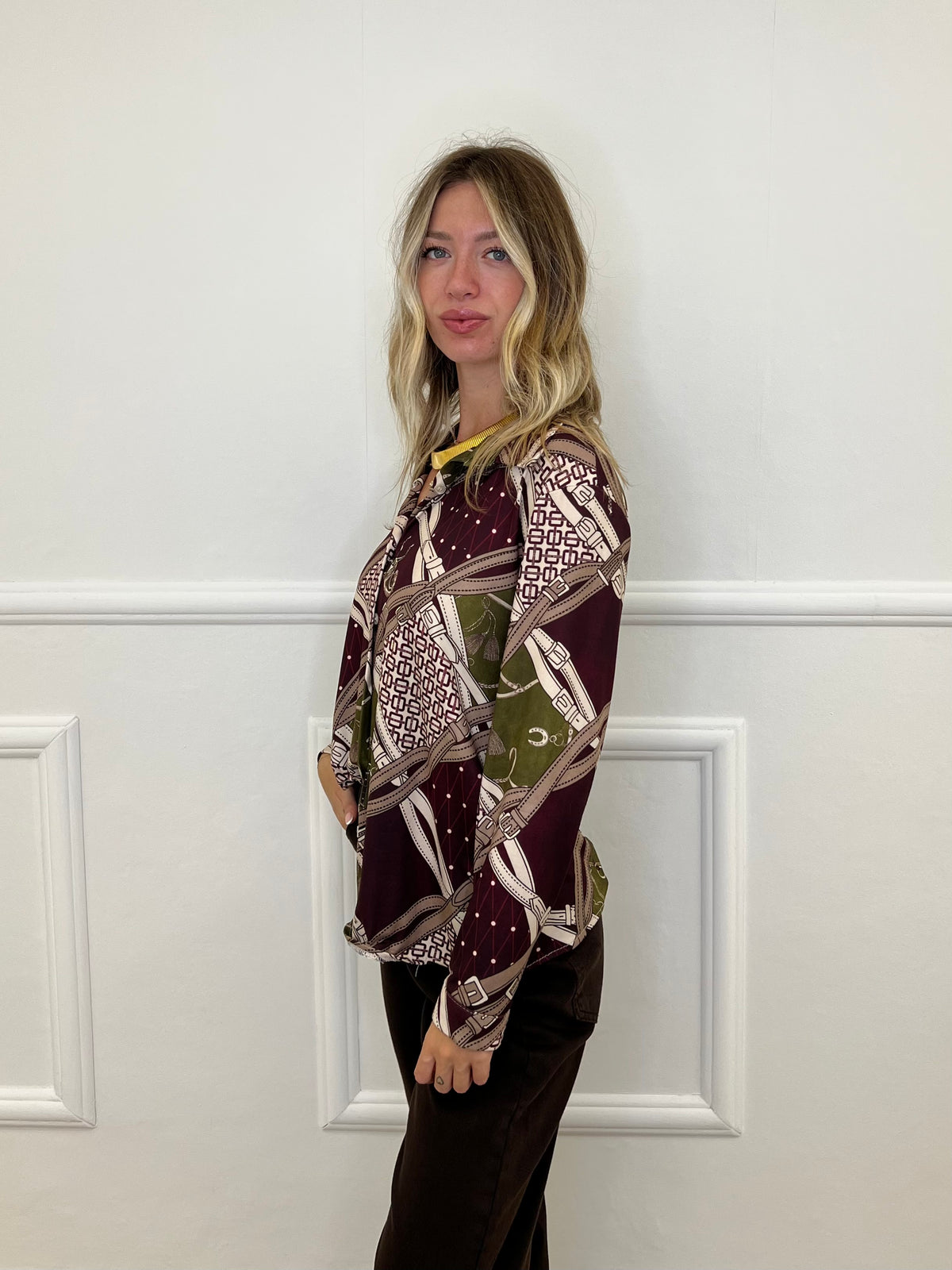 Camicia Jersey Fantasia 23001 Bordeaux