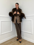 Pelliccia Animalier Frange DL30100