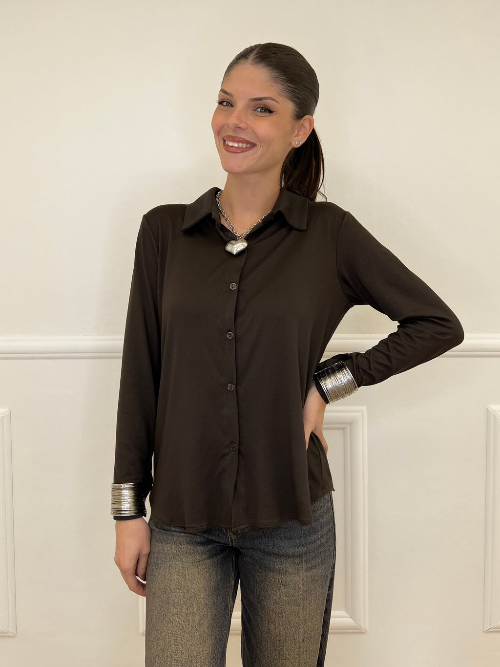 Camicia Jersey 6399 Moro