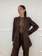 Giacca Over 2202 Caffè - Bazar Abbigliamento