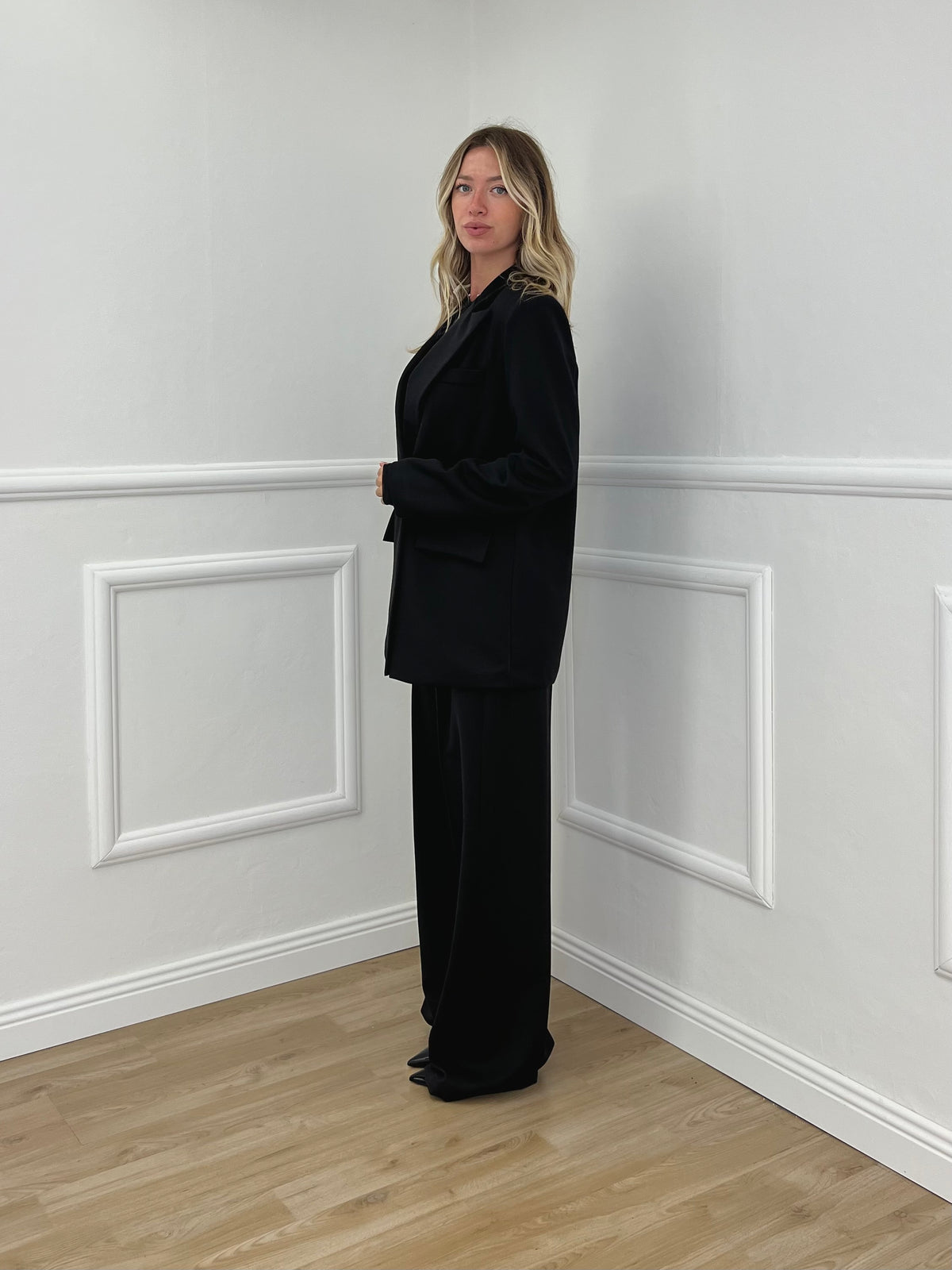 Blazer Doppiopetto Oversize 2412 Nero