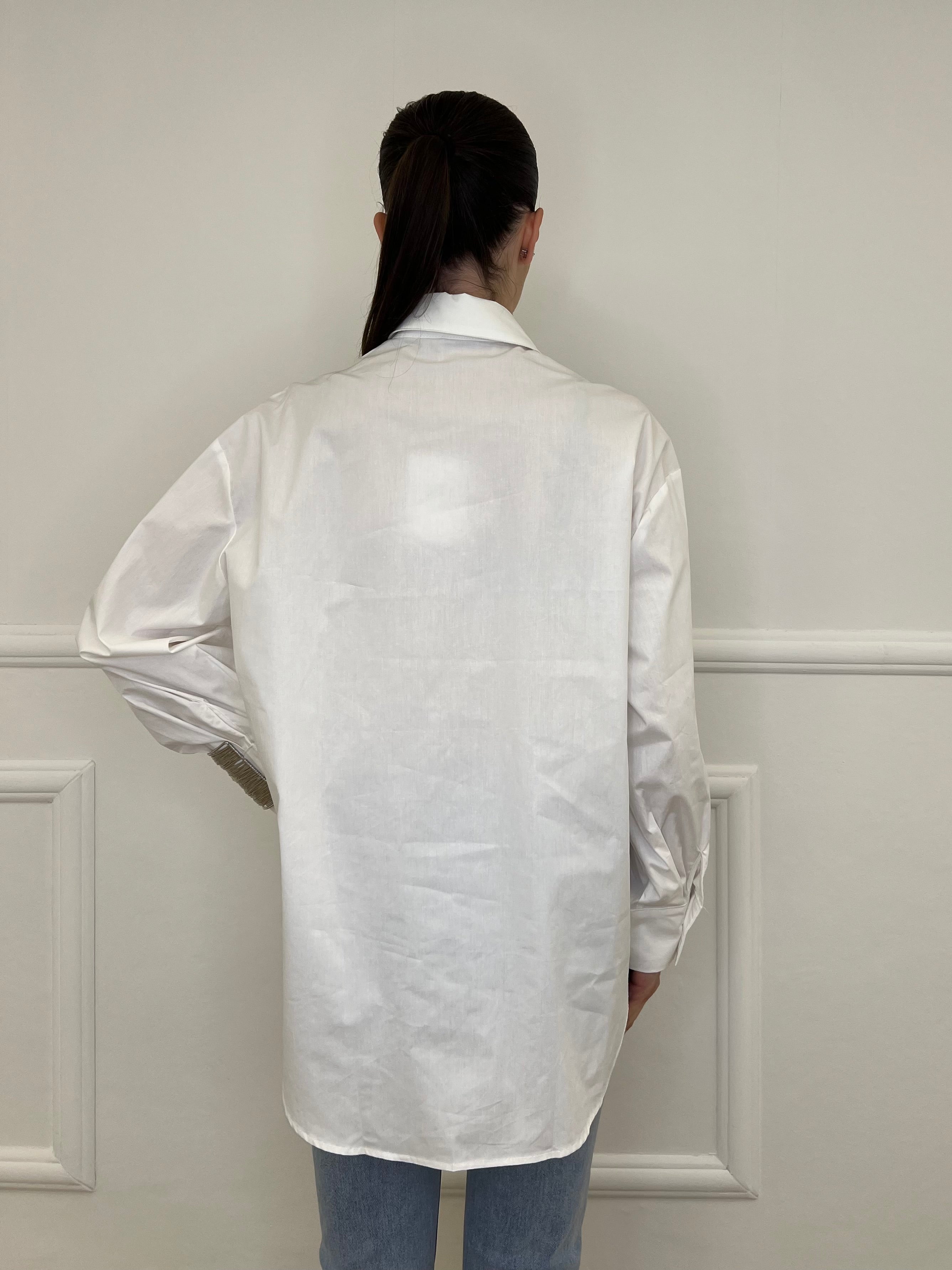 Camicia Over Cristalli 2511 Bianco