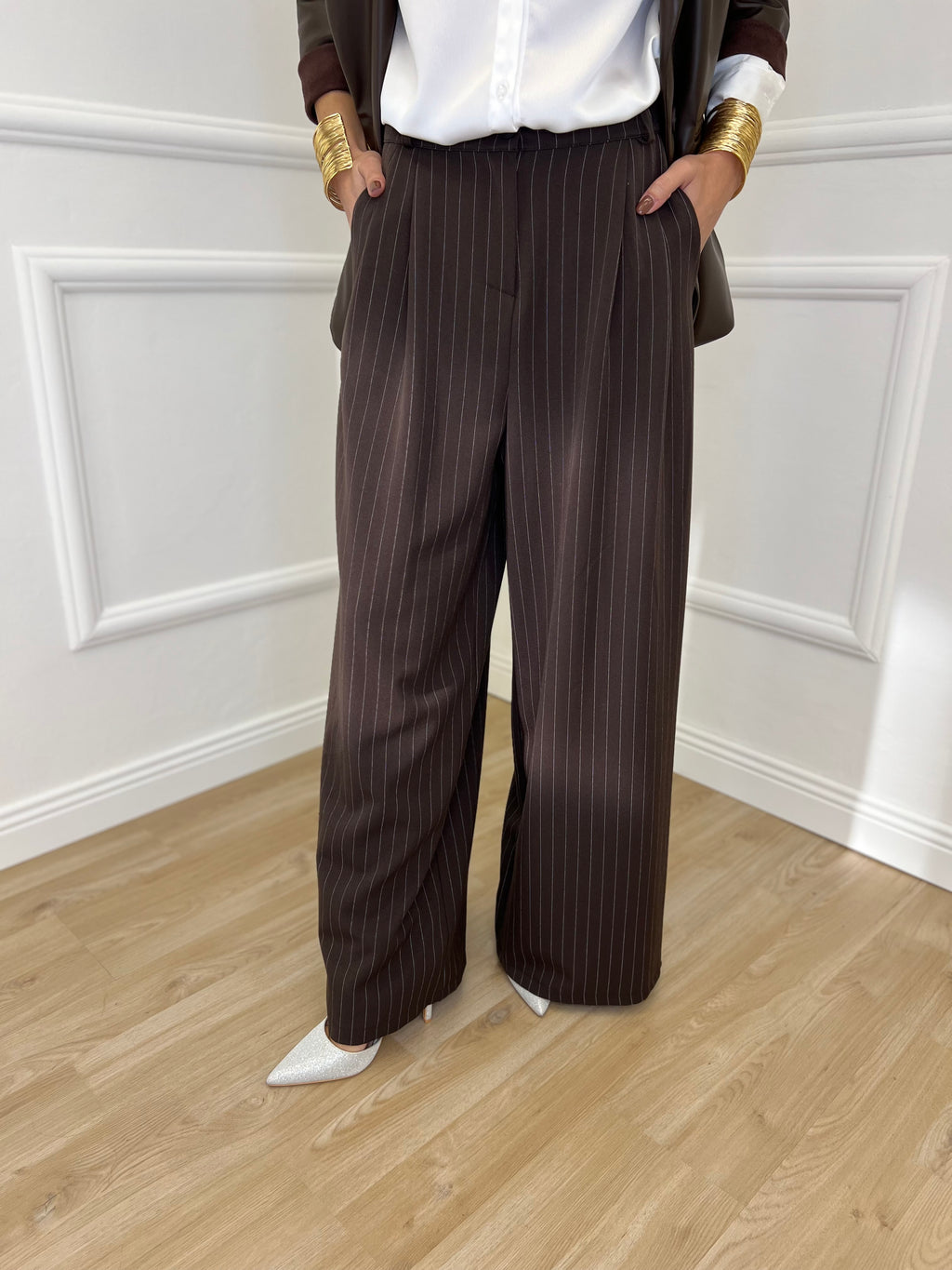 Pantalone Gessato 7158 Moro