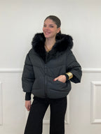 Piumino Over 2884 Nero