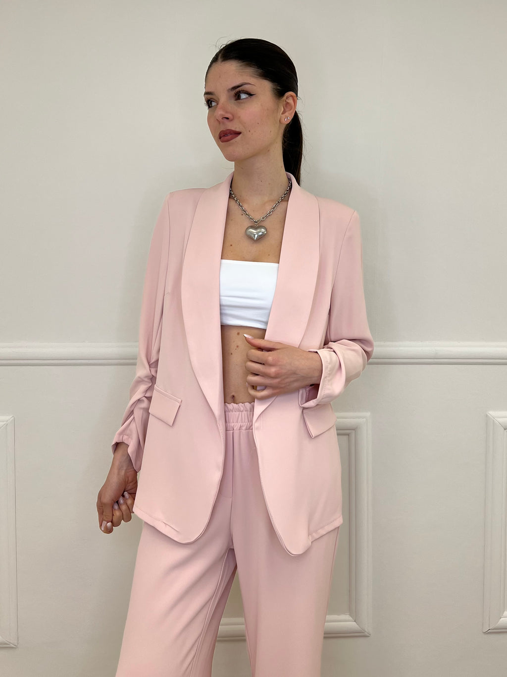 Tailleur Fluido 82068 Rosa