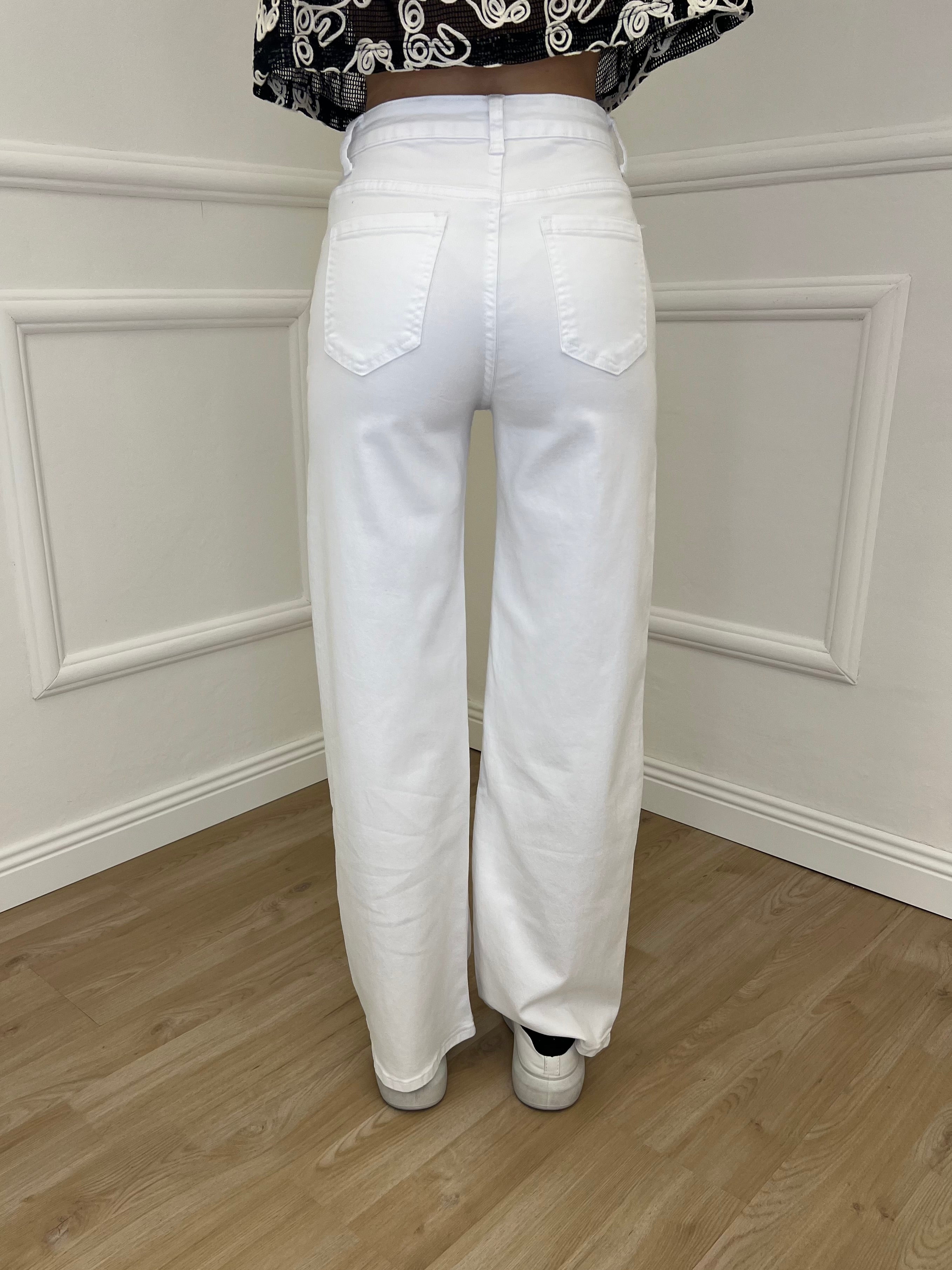 Jeans Straight Fit 2208 Bianco