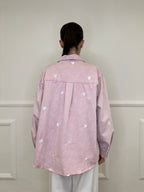 Giacca Camicia Denim Cuori 0805 Rosa