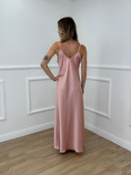 Vestito Satinato 1072 Rosa