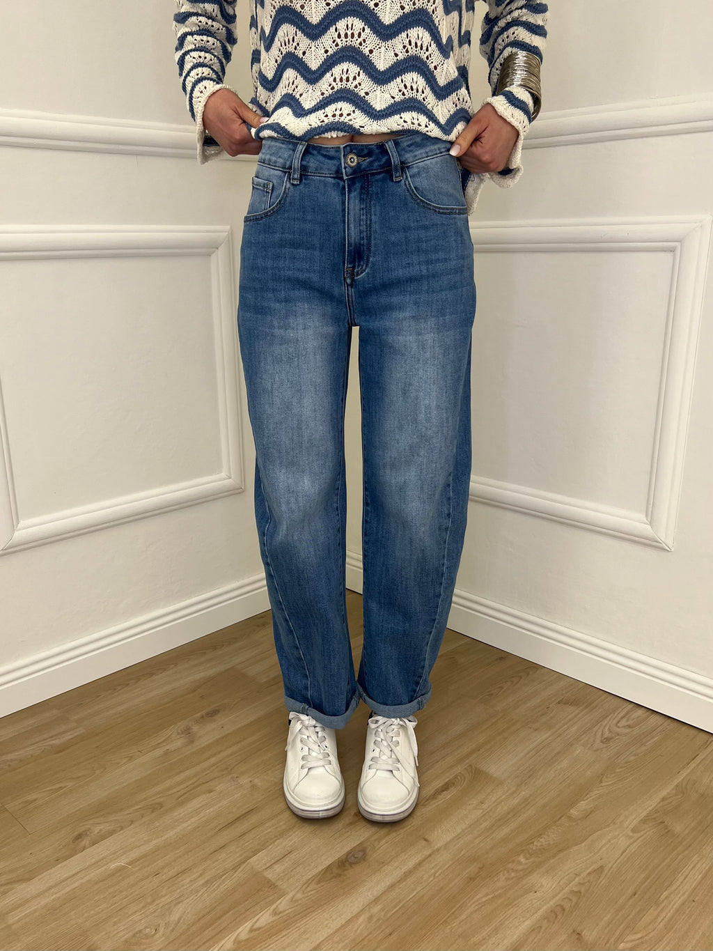 Jeans Balloon Slim 9319 Azzurro