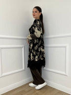 Maxi Cardigan Animalier 5036 - Bazar Abbigliamento