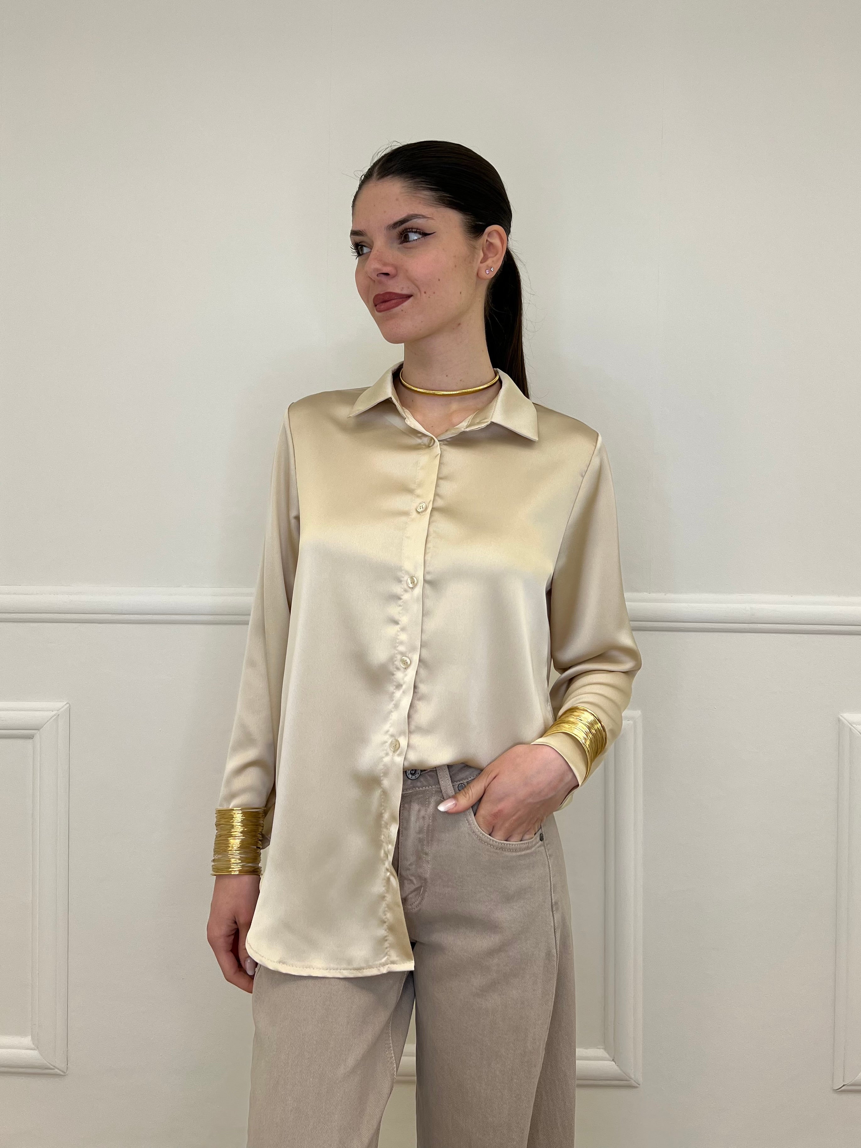 Camicia Satin 261081 Oro