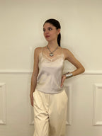 Top In Satin Con Pizzo 18673 Nude