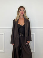 Blazer Over Sciallato 25433 Marrone