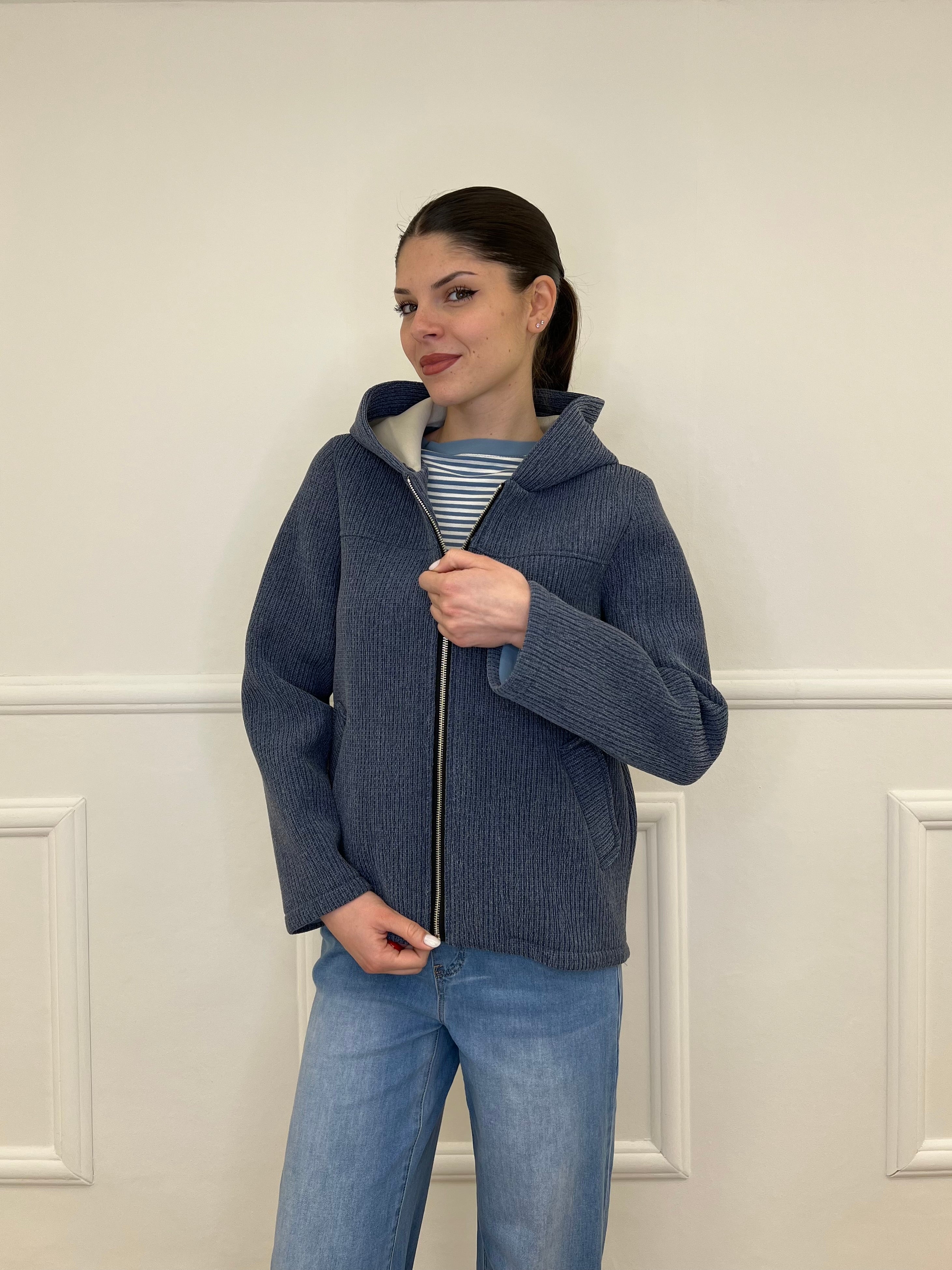 Giacca Neoprene Zip 26087 Avio