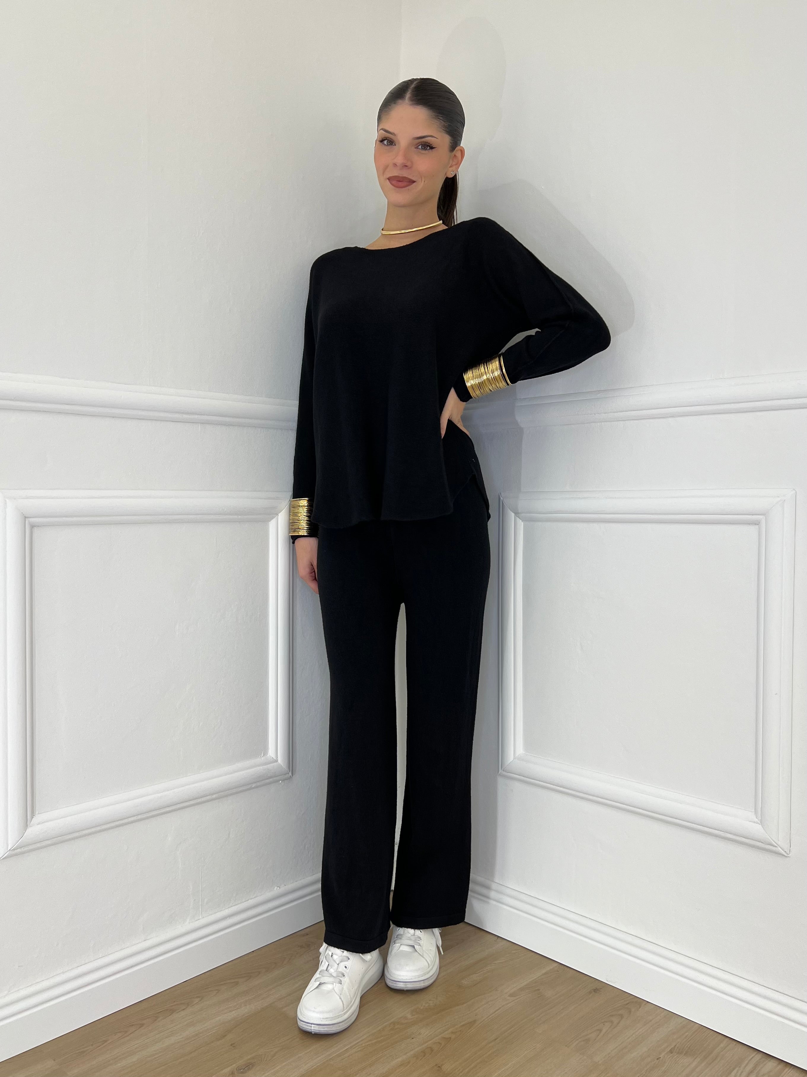 Completo Girocollo 24043 Nero